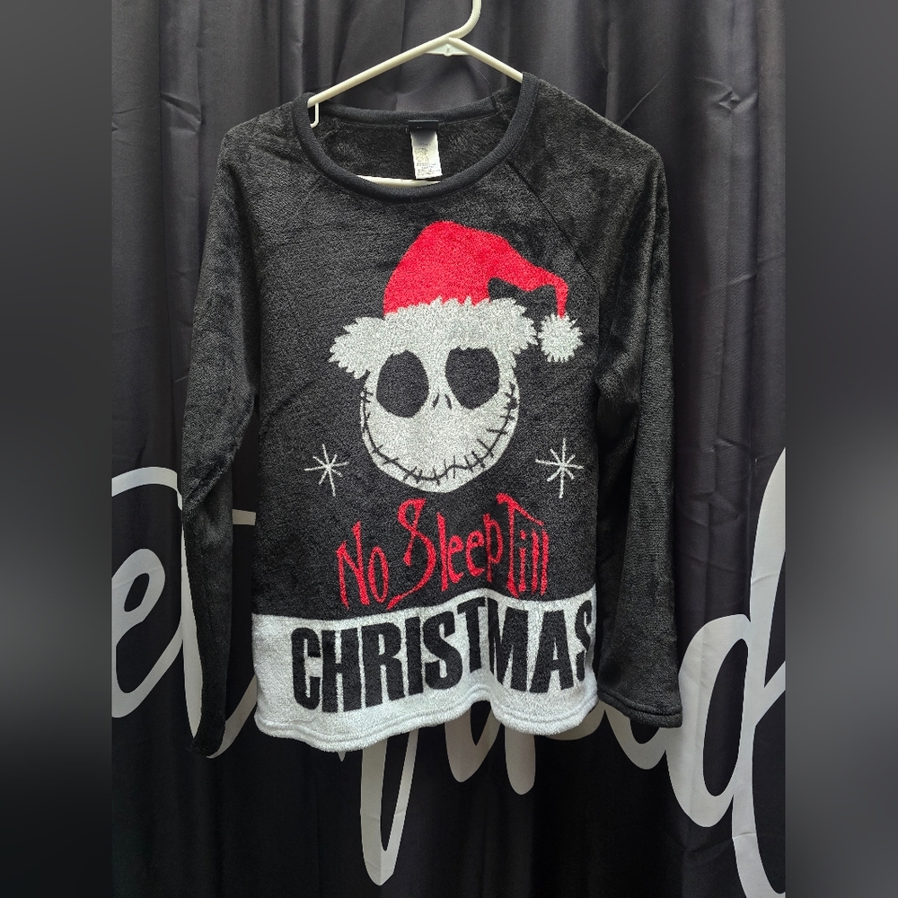 Disney Black and Red Christmas Sleepwear Top